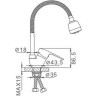 Смеситель для кухни FRAP H02 F4302-B хром
