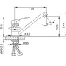 Смеситель для кухни FRAP H13 F4513-2 хром ф35