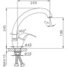 Смеситель для кухни FRAP H15 F4115-2 хром ф35