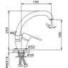Смеситель для кухни FRAP H30-4 F4130-4 бронза Ф40