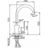 Смеситель для кухни FRAP H31 F4031 белый/хром Ф35