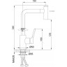 Смеситель для кухни FRAP H44 F6044 с выдвижной лейкой хром Ф35