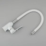 Смеситель для кухни FRAP H49 F4049 с гибким изливом белый/хром Ф35
