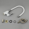 Смеситель для кухни FRAP H49 F4049 с гибким изливом белый/хром Ф35