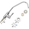Смеситель для кухни FRAP H52 F1052-10 хром фильтр для питьевой воды