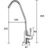 Смеситель для кухни FRAP H52 F1052-10 хром фильтр для питьевой воды