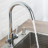 Смеситель для кухни FRAP H52 F4352 со встроенным фильтром (краном) под питьевую воду Ф35мм хром