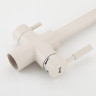 Смеситель для кухни FRAP H52 F4352-24 со встроенным фильтром (краном) под питьевую воду молочный