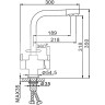 Смеситель для кухни FRAP H52 F4352-24 со встроенным фильтром (краном) под питьевую воду молочный