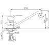 Смеситель для кухни FRAP H63 F4963 хром ф40