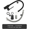 Смеситель для кухни FRAP H67-6 F4067-6 чёрный