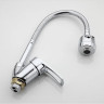 Смеситель для кухни FRAP H701 F43701-B с гибким изливом хром ф40
