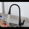 Смеситель для кухни FRAP H71-6 F4471-6 с гибким изливом черный