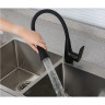 Смеситель для кухни FRAP H71-6 F4471-6 с гибким изливом черный