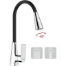Смеситель для кухни FRAP H71 F4471 с гибким изливом хром
