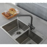 Смеситель для кухни FRAP F4352-9 со встроенным фильтром (краном) под питьевую воду оружейная сталь