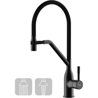 Смеситель для кухни с гибким изливом FRAP H97 F4497-6 черный
