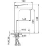 Смеситель для раковины FRAP F1052-56 белый