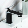 Смеситель для раковины FRAP H57 F1057 черный/хром
