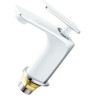 Смеситель для раковины FRAP H58 F1058 белый/хром