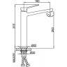 Смеситель для раковины FRAP H62 F1062-2 черный