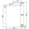 Смеситель для раковины FRAP H67-6 F1067-62 черный матовый