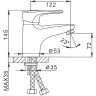Смеситель для раковины FRAP H68 F1068 хром