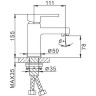 Смеситель для раковины FRAP H72 F1072 Хром