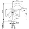 Смеситель для раковины FRAP H731 F13731-B Хром