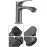 Смеситель для раковины FRAP H75 F1075-9 оружейная сталь