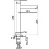 Смеситель для раковины FRAP H801-6 F10801-62 чёрный