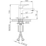 Смеситель для раковины FRAP H84 F1084 хром