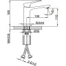 Смеситель для раковины FRAP H86 F1086-9