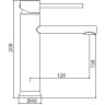 Смеситель для раковины FRAP H899 F10899-25