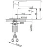Смеситель для раковины FRAP H90 F1090-6