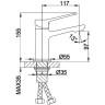 Смеситель для раковины FRAP F1061 хром