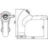 Смеситель для раковины FRAP F1087 хром