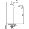 Смеситель для раковины FRAP F1052-60 высокий хром