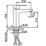 Смеситель для умывальника FRAP F1048