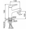Смеситель для умывальника FRAP F1044 хром