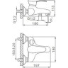 Смеситель для ванны FRAP H01 F3201 Хром