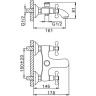 Смеситель для ванны FRAP H19-4 F3019-4 бронза