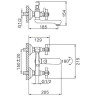 Смеситель для ванны FRAP H24 F3024 хром