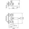 Смеситель для ванны FRAP H25 F3025 хром