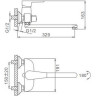 Смеситель для ванны FRAP H30-4 F2230-4 универсальный Бронза