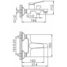 Смеситель для ванны FRAP H45 F3245 белый/хром
