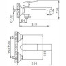 Смеситель для ванны FRAP H46 F3246 хром Ф35