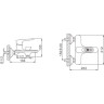 Смеситель для ванны FRAP H49 F3249 белый/хром Ф35