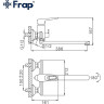 Смеситель для ванны FRAP H49 F2249 универсальный Белый Хром