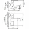 Смеситель для ванны FRAP H73 F3273 хром Ф35
